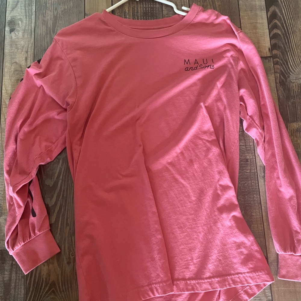Maui and Sons Pink Long Sleeve Shirt